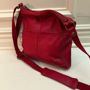 The Sak Red Leather Crossbody Bag